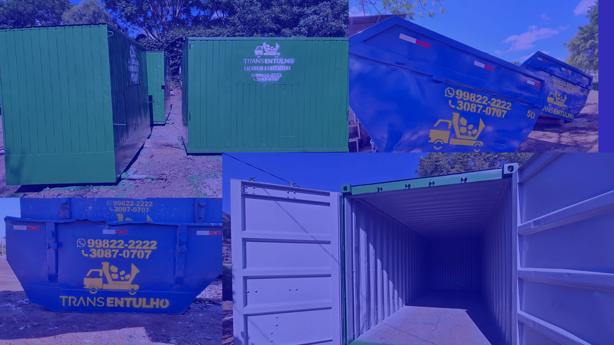 Caçambas y containers para alquiler en Ponta Grossa - PR